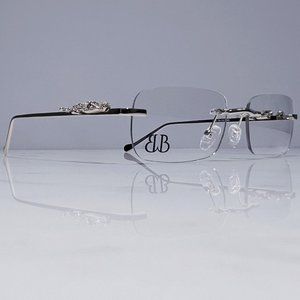 Braglia White Gold Glasses Sunglasses Eyeglasses Frames